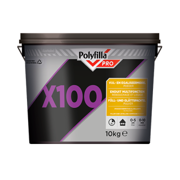 Polyfilla Pro X100 - 2-in-1 Vul- en Egaliseermiddel