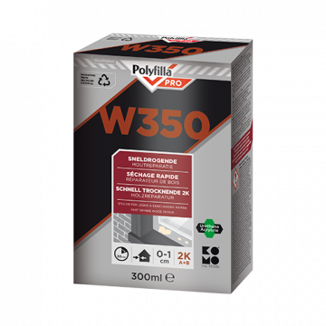 Polyfilla PRO W350 Sneldrogende Houtreparatiepasta