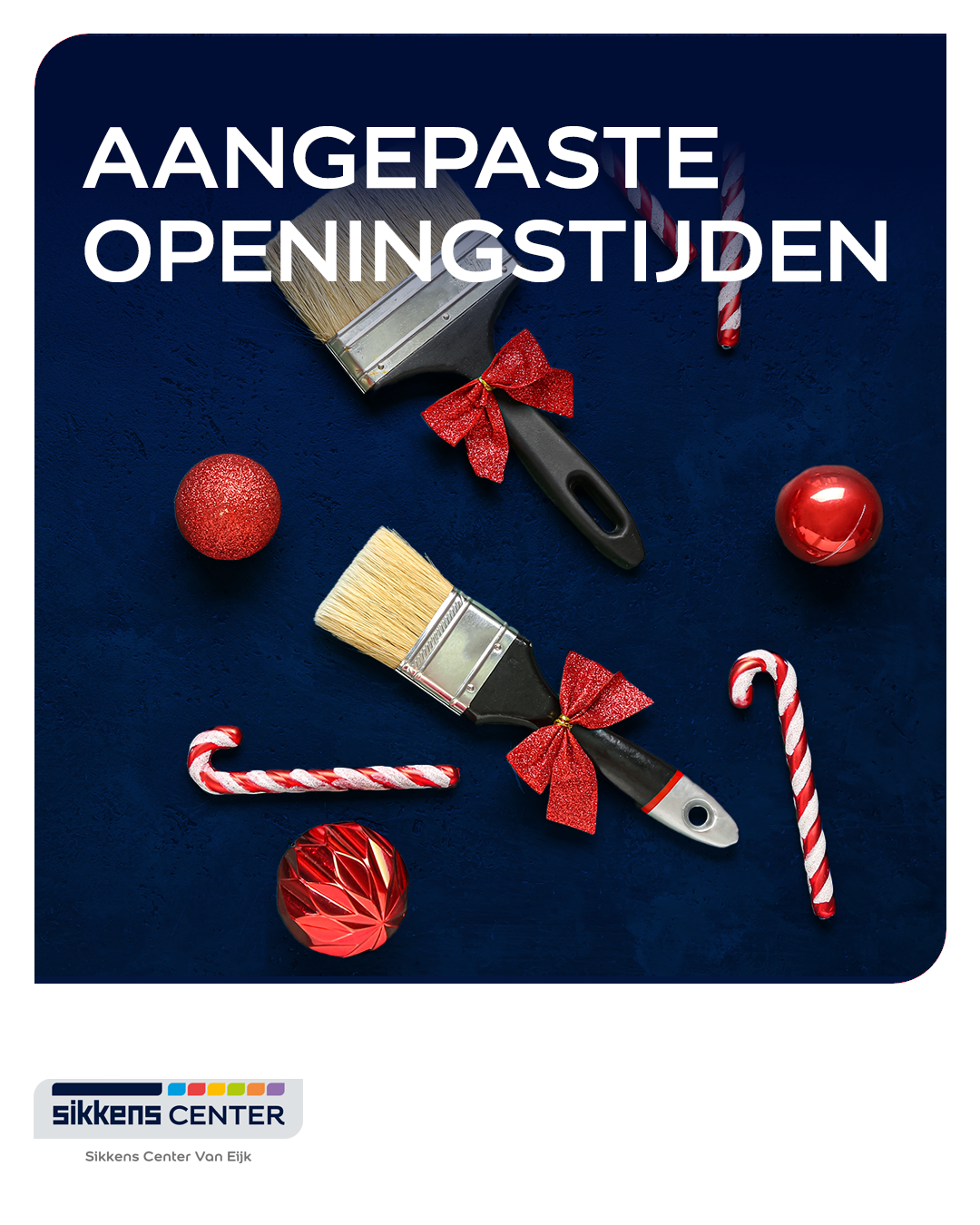 Aangepaste openingstijden feestdagen 2025