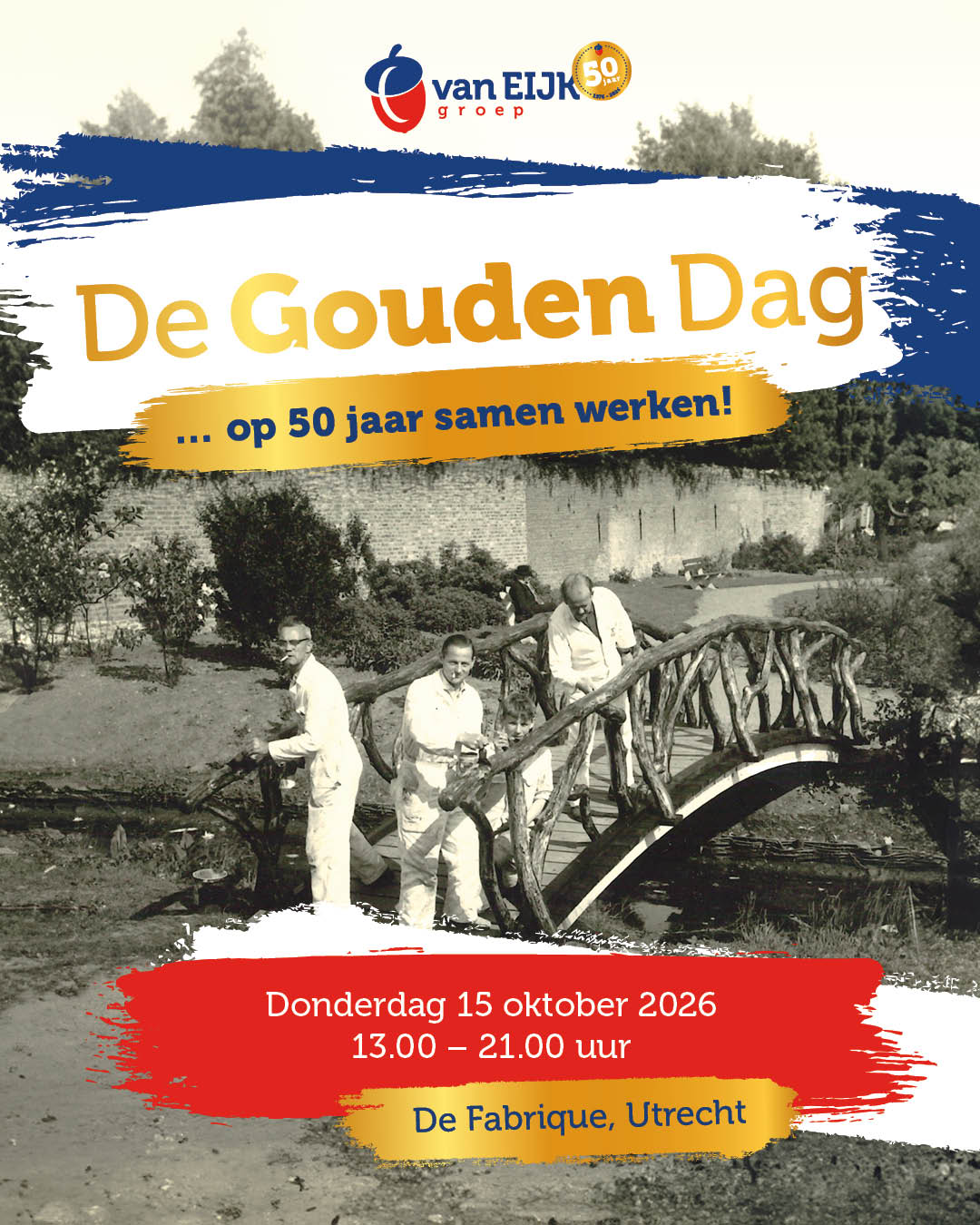 Vier ons 50-jarig jubileum mee op De Gouden Dag!